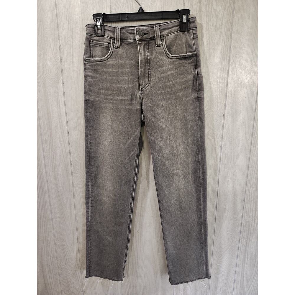 Kut From The Kloth Elizabeth Fab Ab Ankle Straight Leg Size 0 Raw Hem